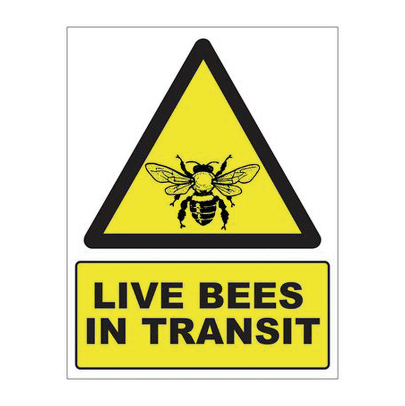 BEES IN TRANSIT MAGNETIC SIGN